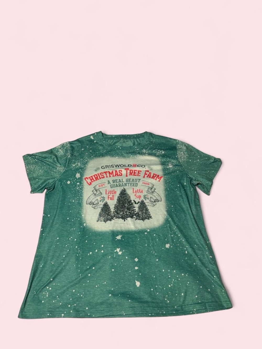 Source Unknown Green 'Christmas Tree Farm' Graphic Tee